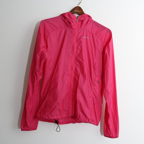 Patagonia Women's Houdini Full-Zip Jacket Pink Lightweight Size Medium - Picture 1 of 11